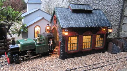 Garden store railroad buildings